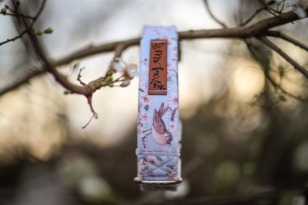 "Birds & Blossoms" Halsband für Hunde