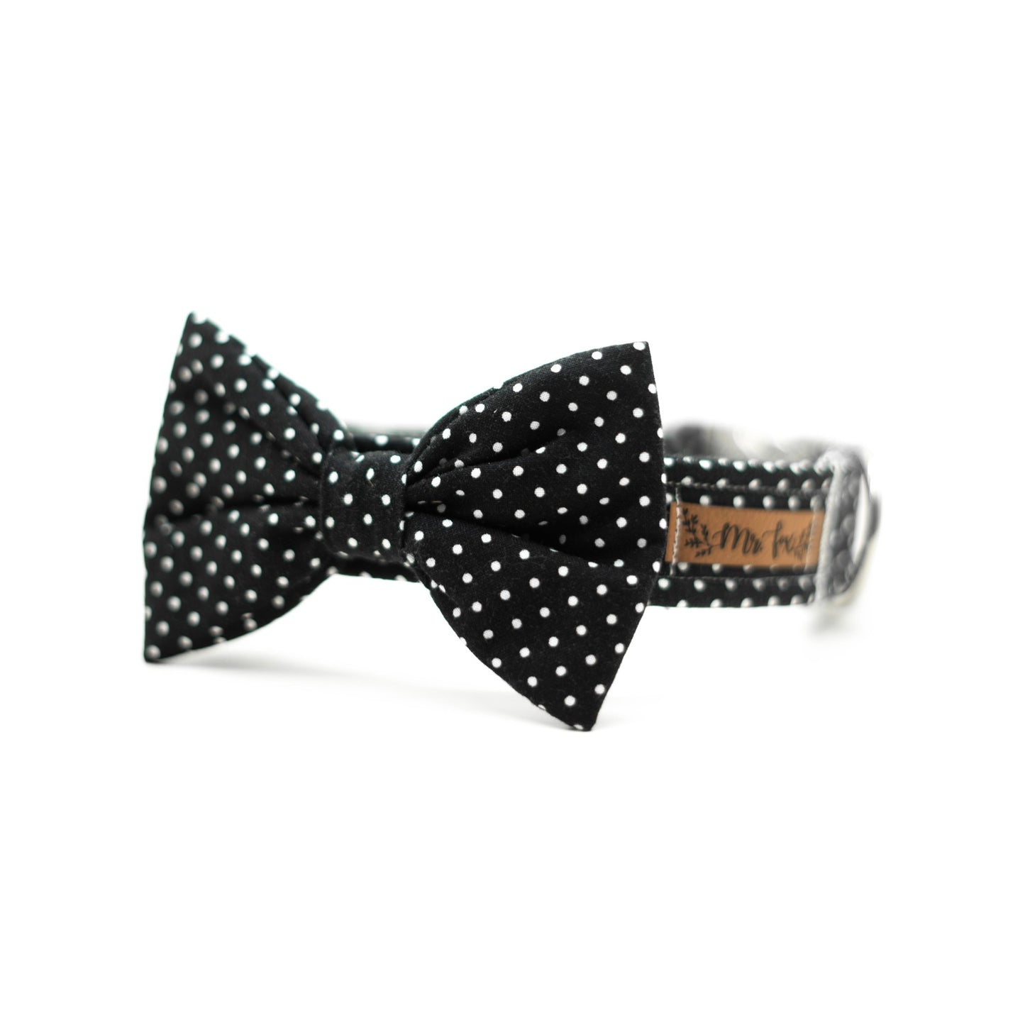 "Black Polkadot" Halsband für Hunde - Mr. Fox Hundezubehör