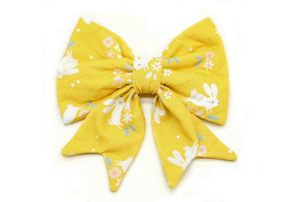 "Blissful Bunnies" Schleife für Hundehalsbänder