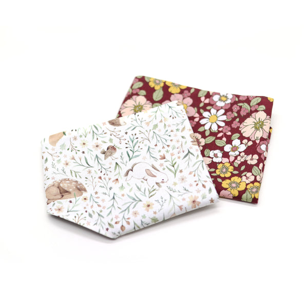 “Burgundy Bloom” dog bandana