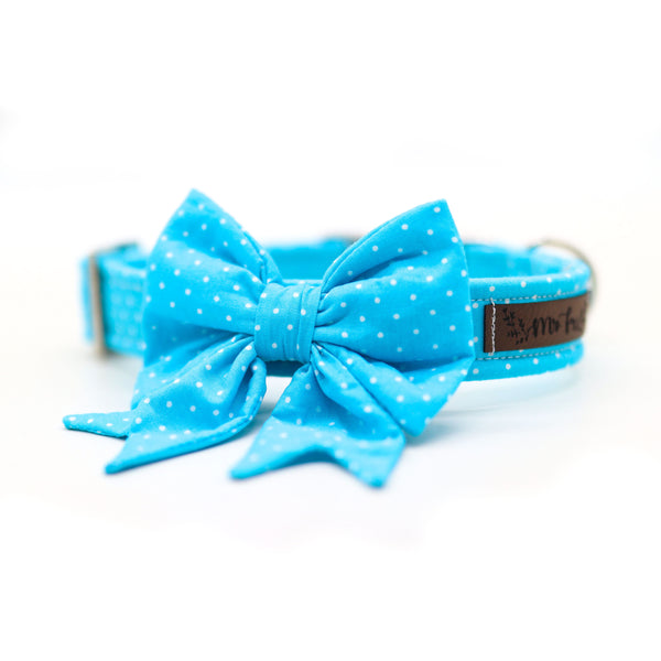 "Teal Polkadot" Halsband für Hunde