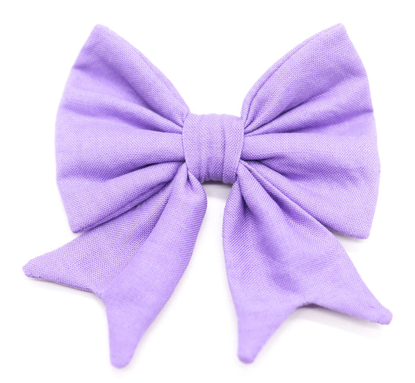 "Lavender Uni" Schleife für Hundehalsbänder