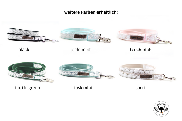 "Wedding Vibes" Hochzeits-Hundeleine (Farbauswahl)