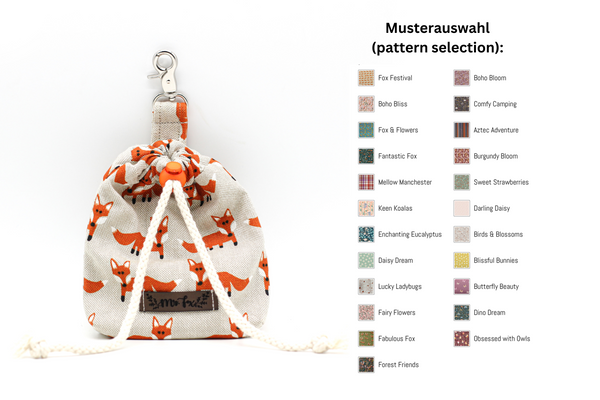 Gemusterter Futterbeutel (Musterauswahl)