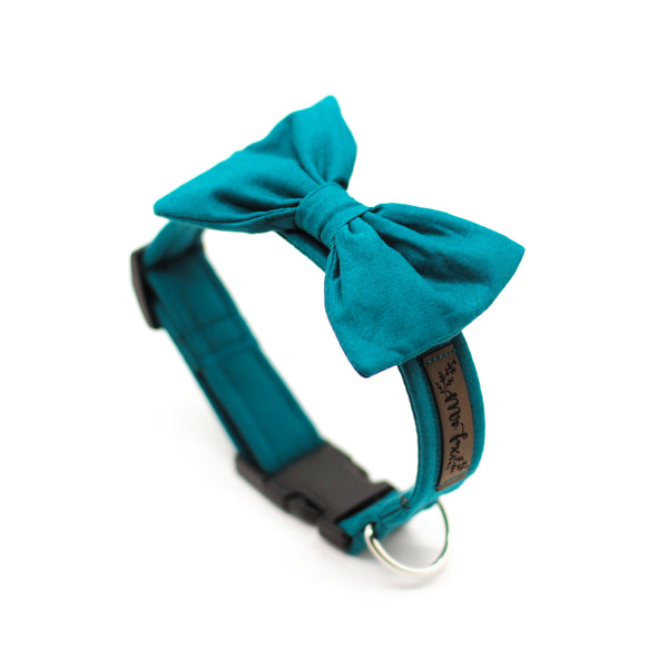 "Petrol Uni" Halsband für Hunde