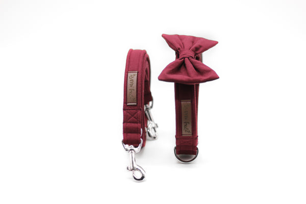 "Burgundy Uni" Hundeleine