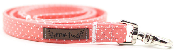 "Coral Polkadot" Hundeleine