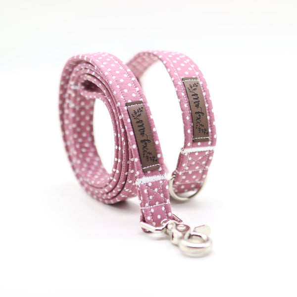 "Mauve Polkadot" Halsband für Hunde