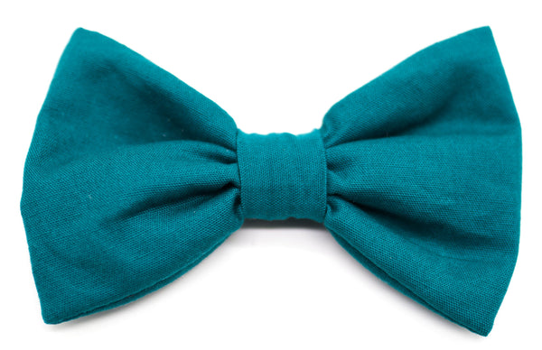 "Petrol Uni" Fliege für Hundehalsbänder