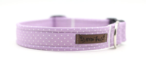 "Lilac Polkadot" Halsband für Hunde