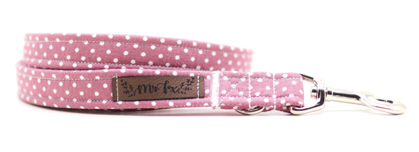 "Mauve Polkadot" Hundeleine