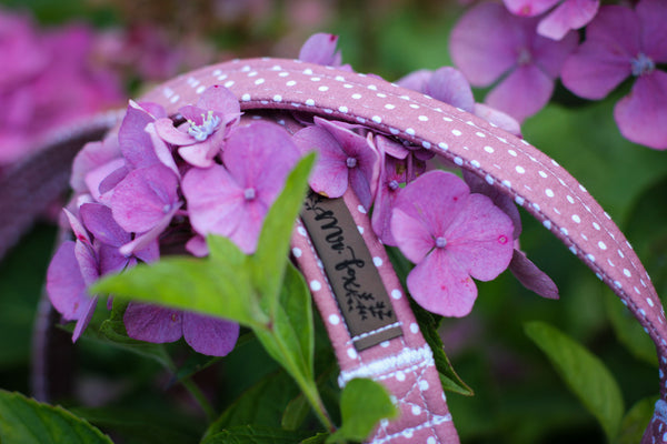 "Mauve Polkadot" Hundeleine