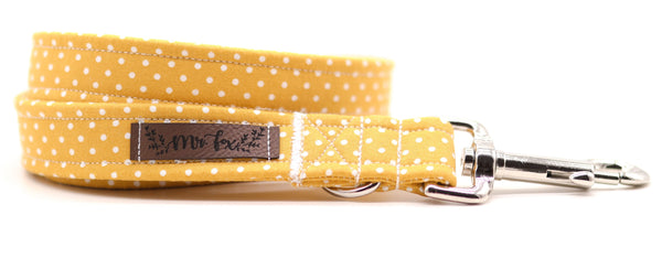 "Mustard Polkadot" Hundeleine