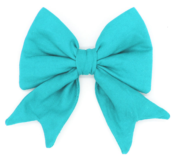 "Teal Uni" Schleife für Hundehalsbänder