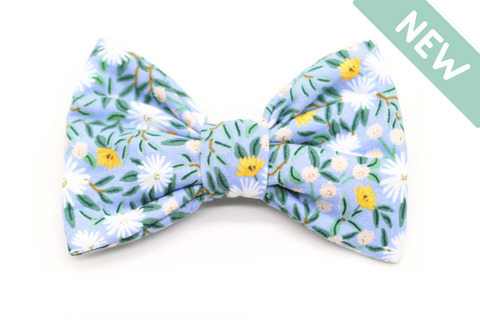 "Blue Bliss" bow tie for dog collars