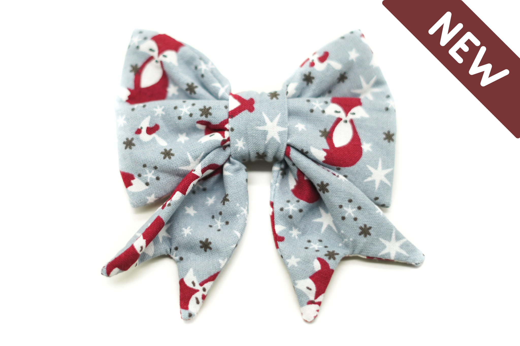 "Frosty Fox" Schleife für Hundehalsbänder