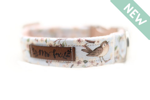 "Birds & Blossoms" Halsband für Hunde