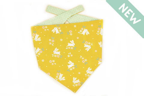 "Blissful Bunnies" dog bandana