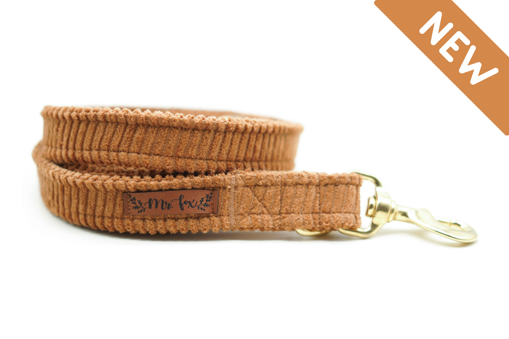 "Cognac Cord" dog leash