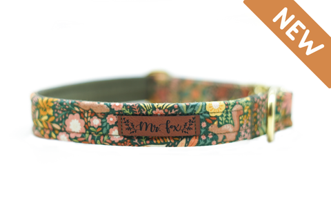 "Forest Friends" collar for dogs