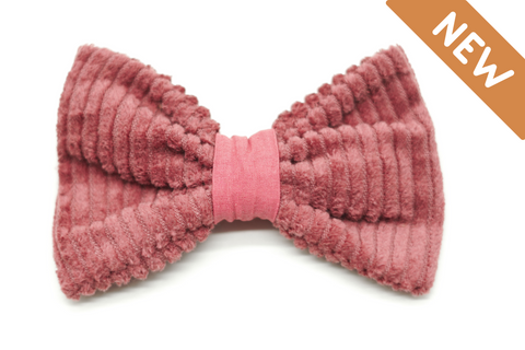 "Berry Cord" bow tie for dog collars