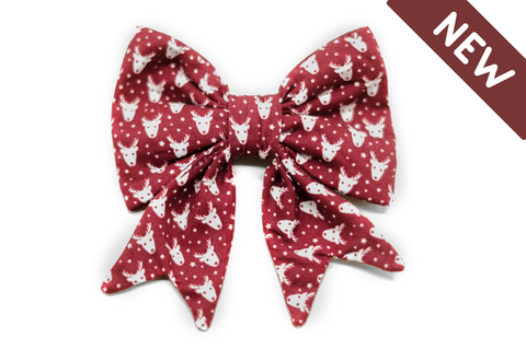 "Rockin' Reindeer" Schleife für Hundehalsbänder