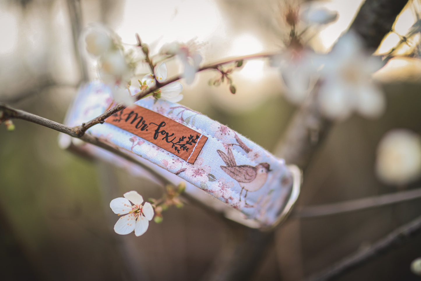 "Birds & Blossoms" Halsband für Hunde - Mr. Fox Hundezubehör