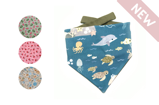 "Summer Collection" dog bandana (pattern selection)