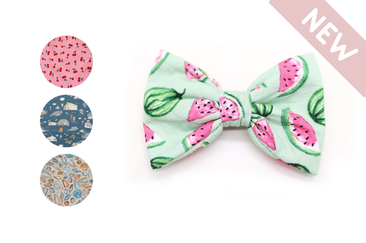 "Summer Collection" bow tie for dog collars (pattern selection)