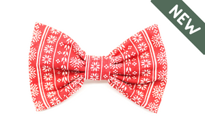 "Classic Christmas" bow tie for dog collars