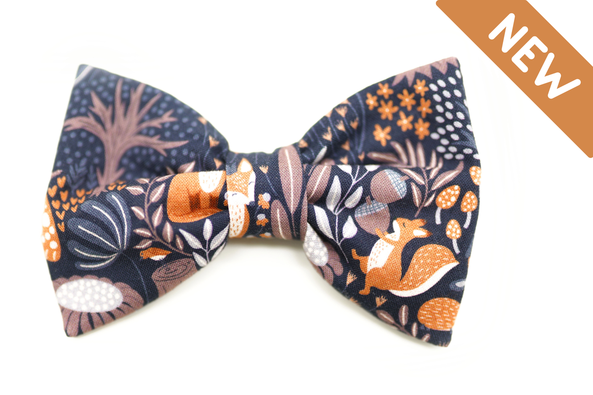 "Fox Fables" bow tie for dog collars