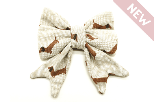 "Dashing Dachshunds" Schleife für Hundehalsbänder - Mr. Fox Hundezubehör