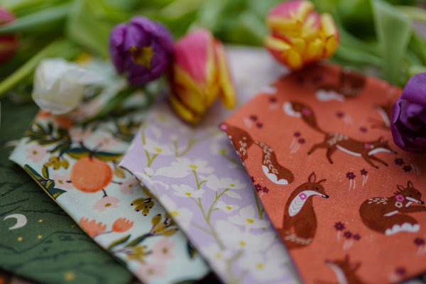 "Floral Fox" Hundehalstuch