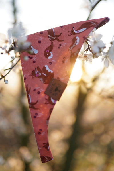 "Floral Fox" Hundehalstuch