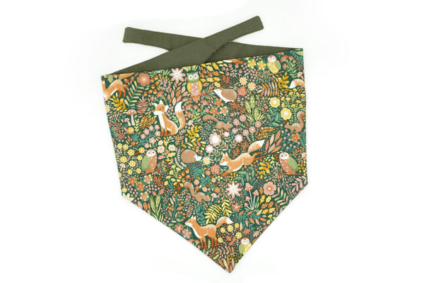 "Forest Friends" dog bandana