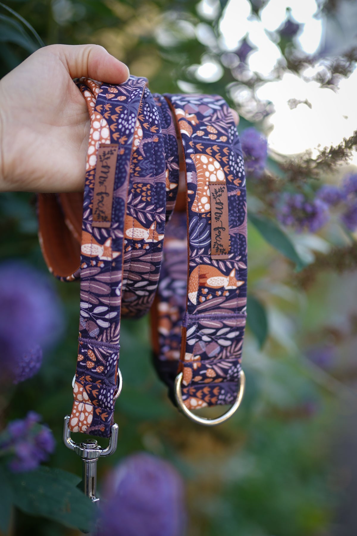 "Fox Fables" dog leash