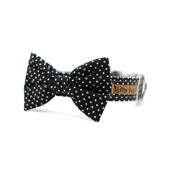 "Black Polkadot" collar for dogs