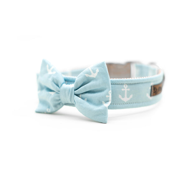 "Ahoy Mate" bow tie for dog collars