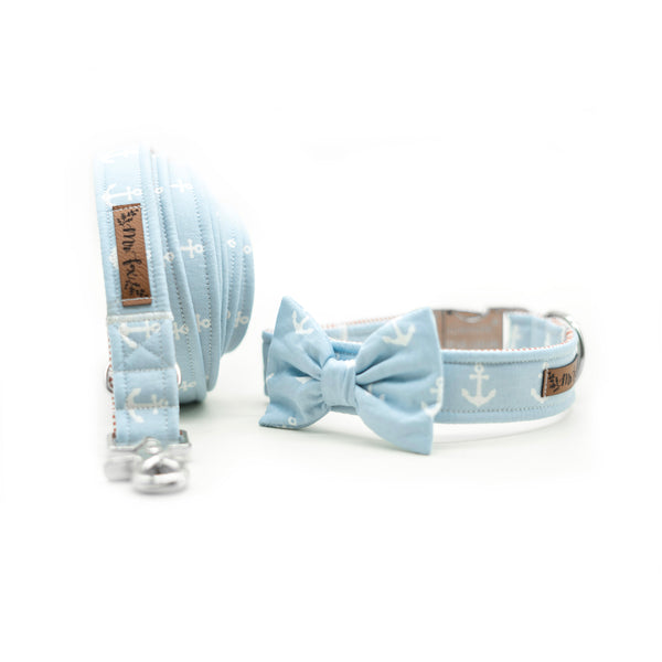 "Ahoy Mate" bow tie for dog collars