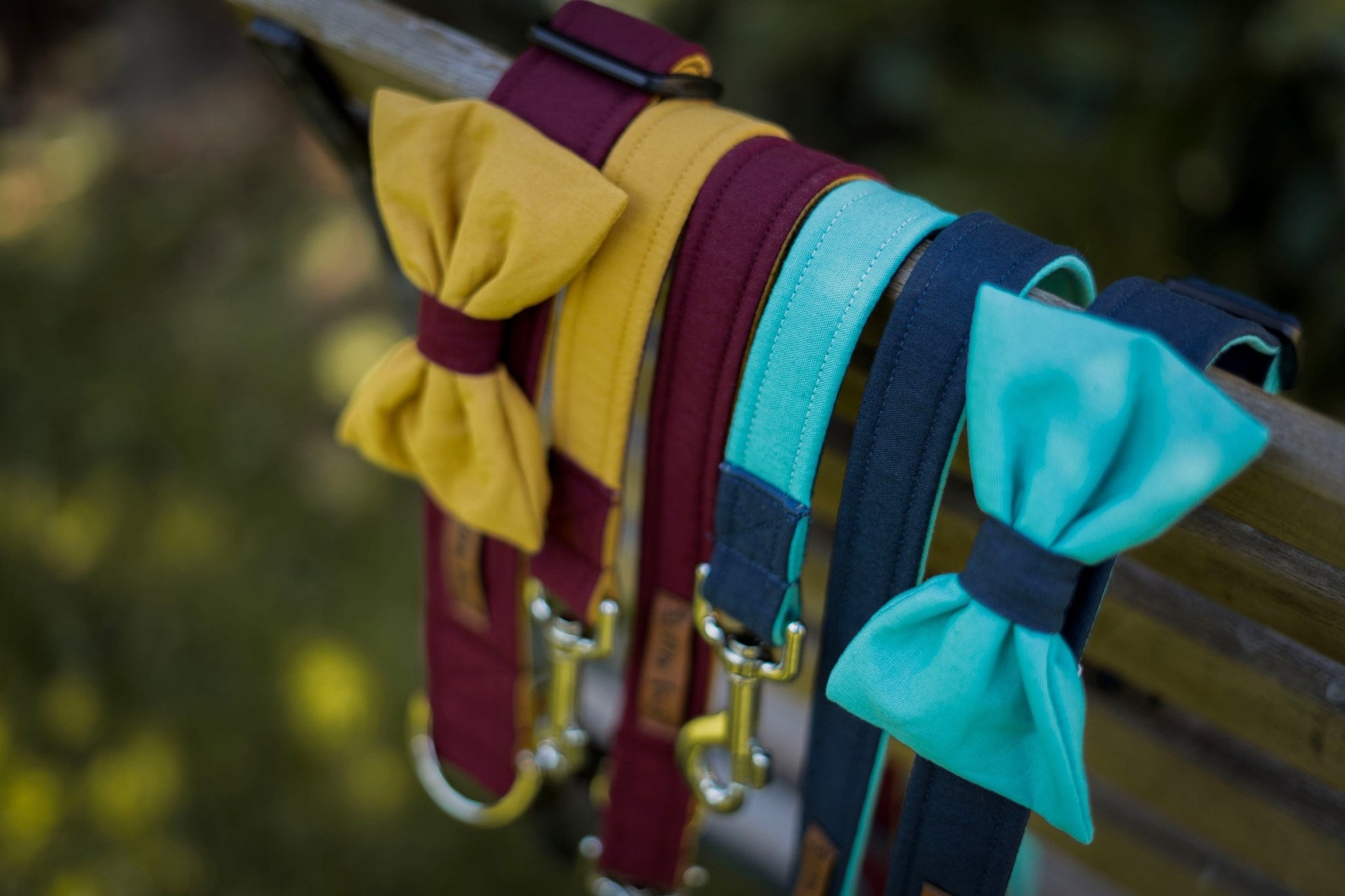 "Color Block" Fliege für Hundehalsbänder - kombiniere deine Wunschfarben - Mr. Fox Hundezubehör