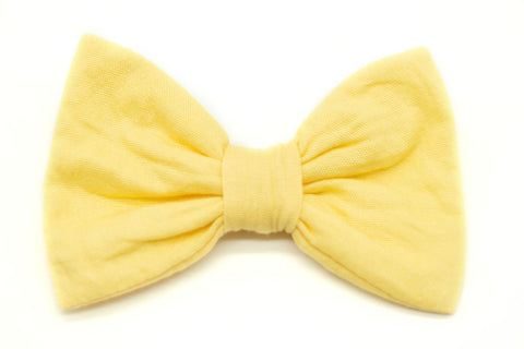 "Lemon Uni" bow tie for dog collars