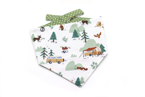 "Adventure Awaits" Dog Bandana (L)