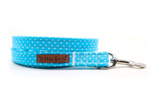 "Teal Polkadot" Hundeleine - Mr. Fox Hundezubehör
