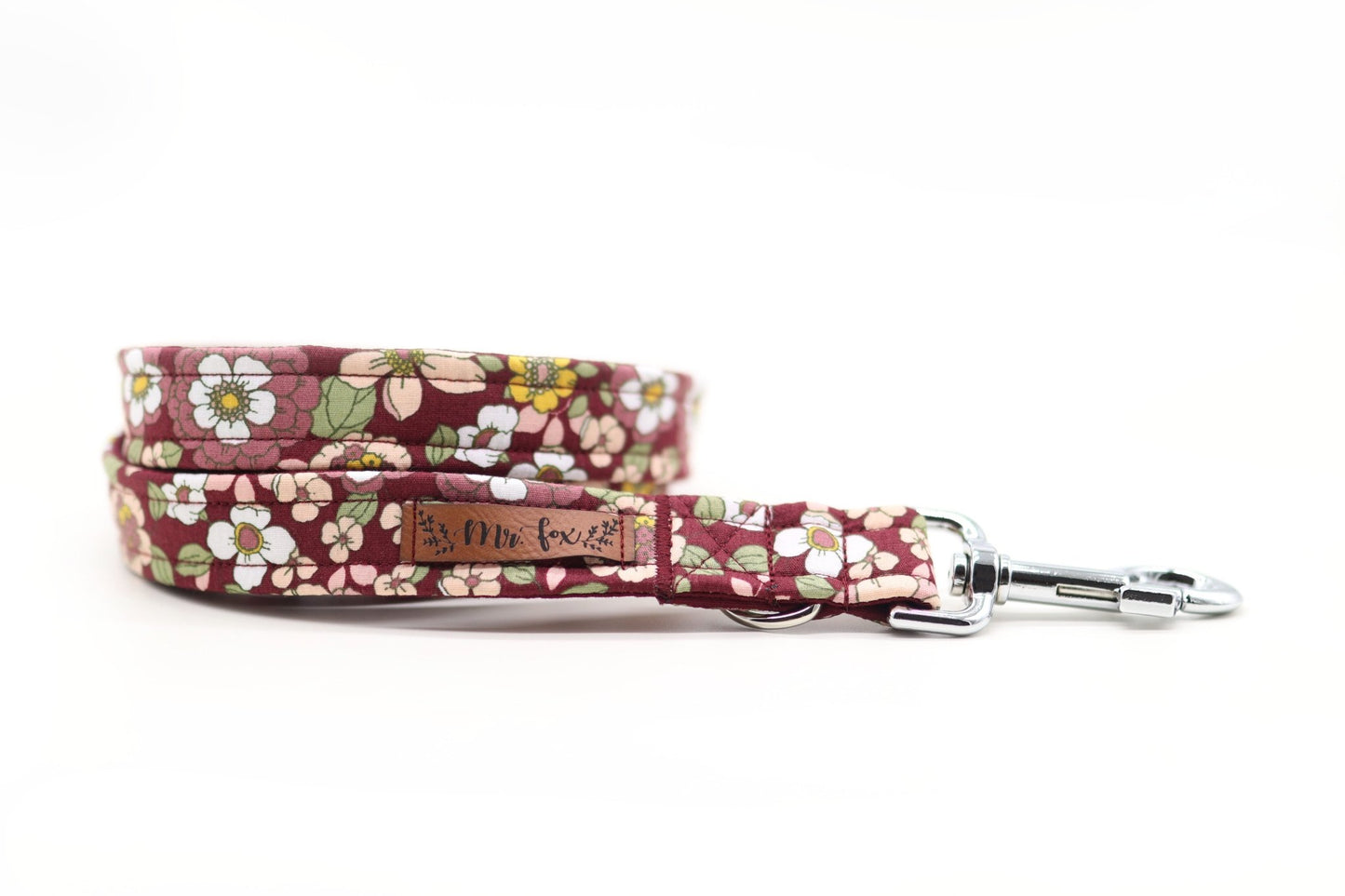 "Burgundy Bloom" Hundeleine - Mr. Fox Hundezubehör