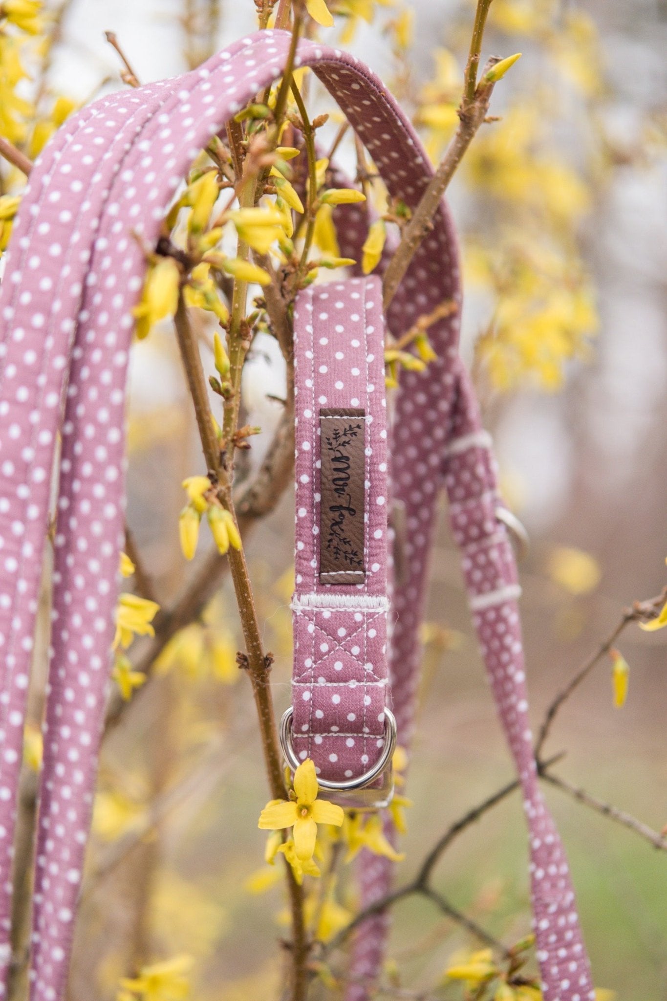"Mauve Polkadot" Hundeleine - Mr. Fox Hundezubehör