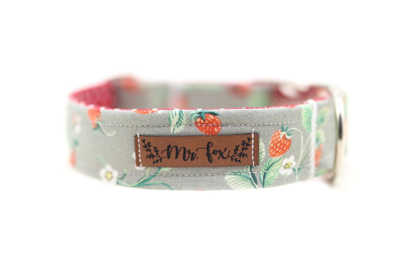 "Sweet Strawberries" Halsband für Hunde - Mr. Fox Hundezubehör