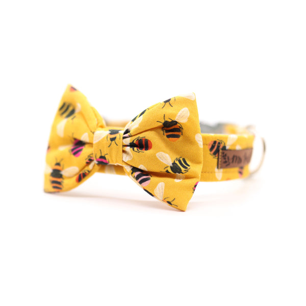 "Bumble Bee" bow tie for dog collars