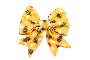 "Bumble Bee" sailor bow for dog collars