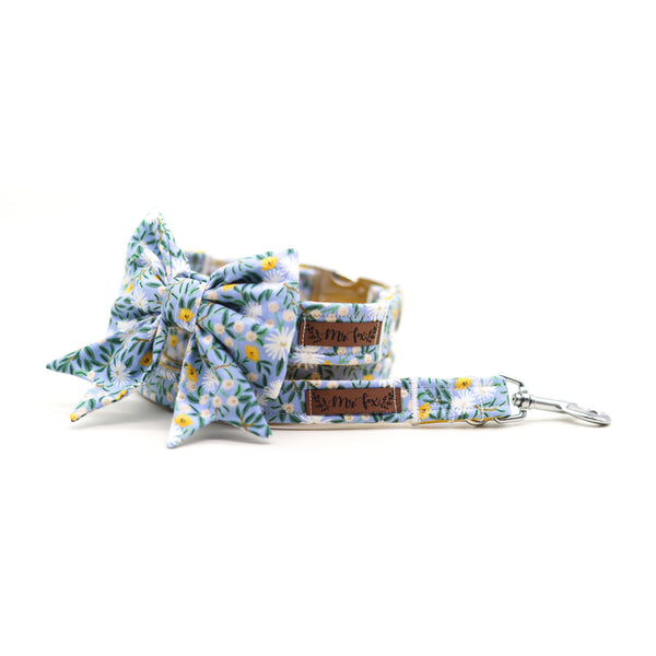"Blue Bliss" sailor bow for dog collars