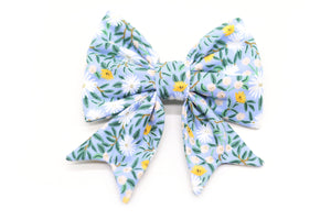 "Blue Bliss" sailor bow for dog collars